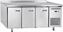 Холодильный стол Abat СХС-70-02 неохлаждаемая столешница с бортом (дверь, дверь, дверь)  (24120011110) в Москве , фото 1