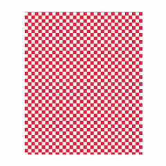 Упаковочная бумага Garcia de Pou Красная клетка, 31*31 см, жиростойкий пергамент 32 г/см2, 1000 шт/уп в Москве , фото