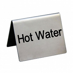 Табличка P.L. Proff Cuisine Hot Water 5*4 см, сталь в Москве , фото