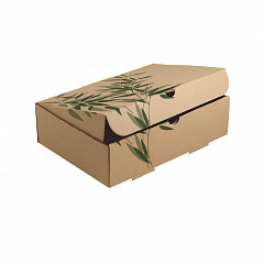 Коробка для еды на вынос Garcia de Pou Feel Green, 26*18*7 см, гофр.картон в Москве , фото