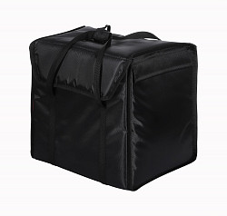 Терморюкзак для пицц Luxstahl 450х450х400 мм мм фольгированный черный с вентиляцией в Москве , фото 3