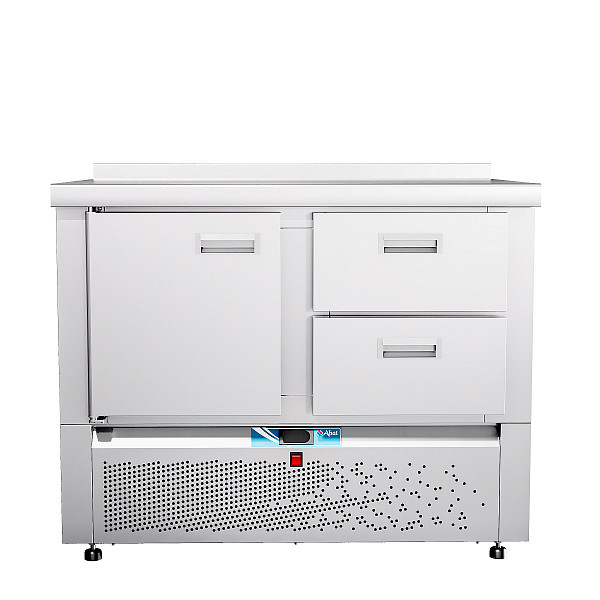 Холодильный стол Abat СХН-70Н-01 (дверь, ящик 1/2) с бортом фото