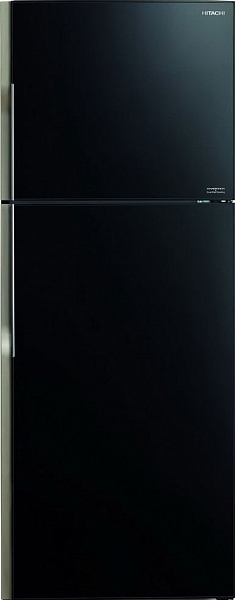Холодильник Hitachi R-VG472 PU3 GBK черное стекло фото