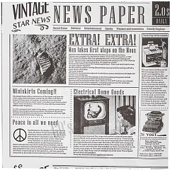 Бумага для конусов и сэндвичей Fab up Газета [1000шт] ,L=26,B=26см(Б00075) в Москве , фото