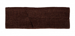 Куверт Luxstahl Лен декоративный коричневый на 2 прибора правый фото