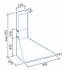 Пристенная вытяжка Falmec Trapezio 90 (Right) фото