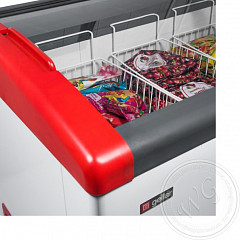 Морозильный ларь Gellar FG 375 E (FG 350 E) красный в Москве , фото 2