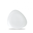 Тарелка мелкая треугольная без борта  19,2см, Vellum, цвет White полуматовый WHVMTR71