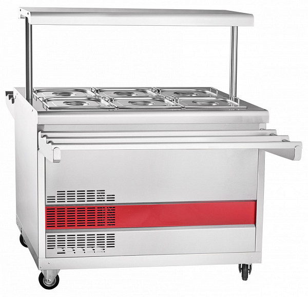 Прилавок для холодных закусок Abat Передвижная ПВВ(Н)-70ПМ-НШ фото
