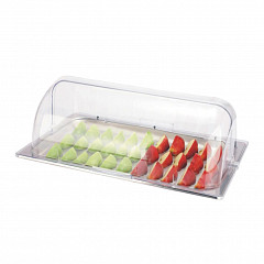 Поднос для выкладки Sunnex 53*32,5*19 см нерж. с пласт. крышкой в Москве , фото