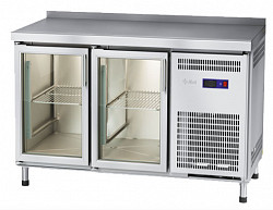 Холодильный стол Abat СХС-60-01-СО охлаждаемая столешница с бортом (дверь-стекло, дверь-стекло) в Москве , фото