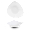 Салатник треугольный без борта Churchill 0,60л d23,5см, Vellum, цвет White полуматовый WHVMTRB91 фото