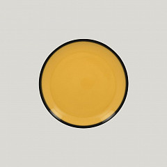 Тарелка круглая RAK Porcelain LEA Yellow 24 см (желтый цвет) в Москве , фото 1
