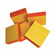 Коробка для кондитерских изделий  16*16*8 см, оранжевый-жёлтый, картон