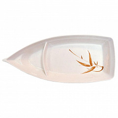 Блюдо P.L. Proff Cuisine Лодка 17,5*4,1*7 см Элегантный бамбук, пластик в Москве , фото