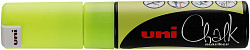 Маркер меловой UNI Mitsubishi Pencil Chalk PWE-8K Желтый неон фото