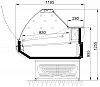 Холодильная витрина Ариада Титаниум ВС 5-130 фото