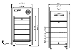 Витрина кондитерская Cooleq CW-108 в Москве , фото 2