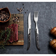 Нож для стейка P.L. Proff Cuisine 22,9 см Garwin Pakka Wood в Москве , фото 4