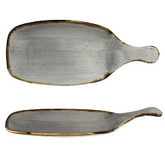 Блюдо сервировочное Churchill Stonecast Peppercorn Grey SPGSPDLH1 в Москве , фото 2