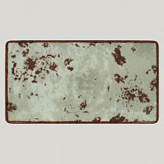 Тарелка прямоугольная плоская RAK Porcelain Peppery 33,5*18 см, серый цвет в Москве , фото 1