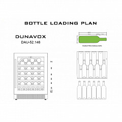 Винный шкаф монотемпературный Dunavox DAU-52.146W в Москве , фото 5