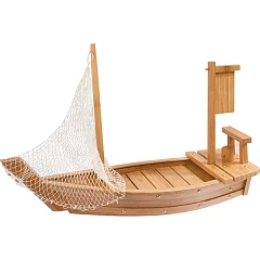 Блюдо для суши Prohotel Корабль сосна ,H=14,5,L=60,B=23см св. дерево (BD01-001/30-60R-) в Москве , фото