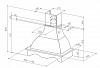 Пристенная вытяжка Faber West 120 WH SC H-EP фото