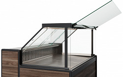 Холодильная витрина Полюс GC111 SP 0,94-1 рыба на льду закрытая (газлифт, без боковин) 1008 в Москве , фото 2