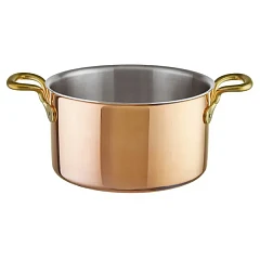 Кастрюля Paderno 15500 сталь нерж.,медь 6,3л D=24,H=14см медный,металлич. (04019008) в Москве , фото