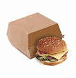 Коробка для бургера  14*12,5*5,5 см, натуральный 50 шт/уп, картон