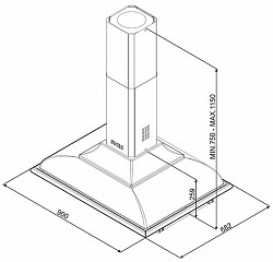 Островная вытяжка Smeg KCI19AOE в Москве , фото 2