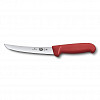 Нож обвалочный Victorinox Fibrox 15 см изогнутый, ручка фиброкс красная фото