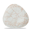 Тарелка мелкая треугольная без борта  26,5см, Kintsugi Coral, KTAMTR101