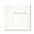 Тарелка квадратная  21*21 см смещенное дно белая фарфор KW Black Label