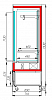 Витрина для демонстрации мяса Полюс FC 20-07 VV 1,3-3 X7 9005 (распашные двери, структурный стеклопакет) фото