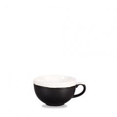 Чашка Cappuccino Churchill 340мл Monochrome, цвет Onyx Black MOBKCB281 в Москве , фото