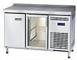 Холодильный стол  СХС-70-01 неохлаждаемая столешница с бортом (дверь-стекло, дверь)