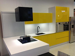 Островная вытяжка Falmec Rubik Isola Glass Black в Москве , фото 5