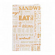Пакет для гамбургера  Parole 14+7*22 см, оранжевый, 500 шт/уп, жиростойкий пергамент
