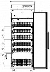 Фармацевтический холодильник Polair ШХФ-0,5 с 4 корзинами в Москве , фото 3