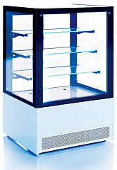 Витрина кондитерская Cryspi ВПВ 0,31-1,44 (Elegia Quad К 1000 Д) (Структ муар9010верх мат9005) в Москве , фото 2