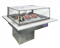 Витрина холодильная встраиваемая Финист Glassier G-15/55/3 в Москве , фото 1