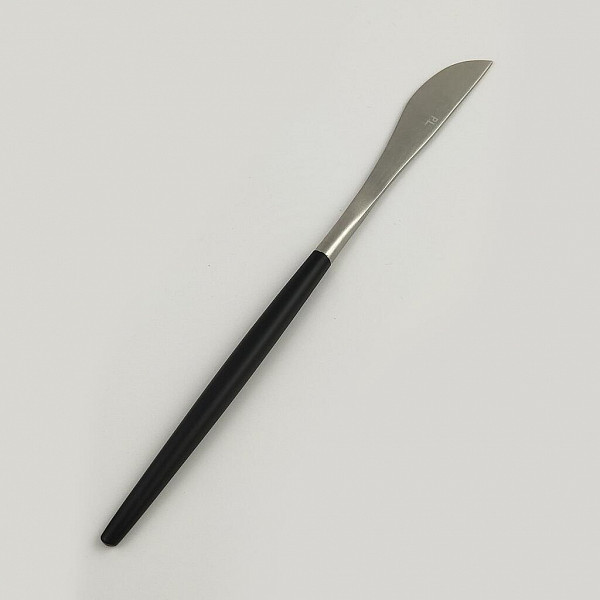 Нож столовый P.L. Proff Cuisine 22 см ручка матовый черный PVD Lounge фото