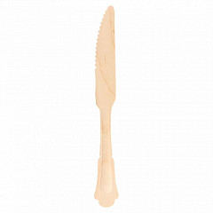 Нож одноразовый Garcia de Pou Классика 20,4 см, 100 шт, дерево в Москве , фото