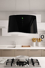 Островная вытяжка Falmec MARE E.ION IS GLASS BLACK (CENI66.E0P6#ZZZN441F) в Москве , фото 4