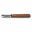 Нож для чистки овощей (овощечистка)  дерев. ручка