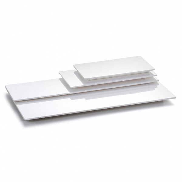 Блюдо прямоугольное P.L. Proff Cuisine 53*32*1,5 см White пластик меламин фото
