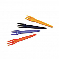 Вилочки одноразовые Garcia de Pou 8,3 см, цвета ассорти, PS, 1000 шт в Москве , фото