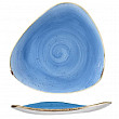 Тарелка мелкая треугольная  Stonecast Cornflower Blue SCFSTR121